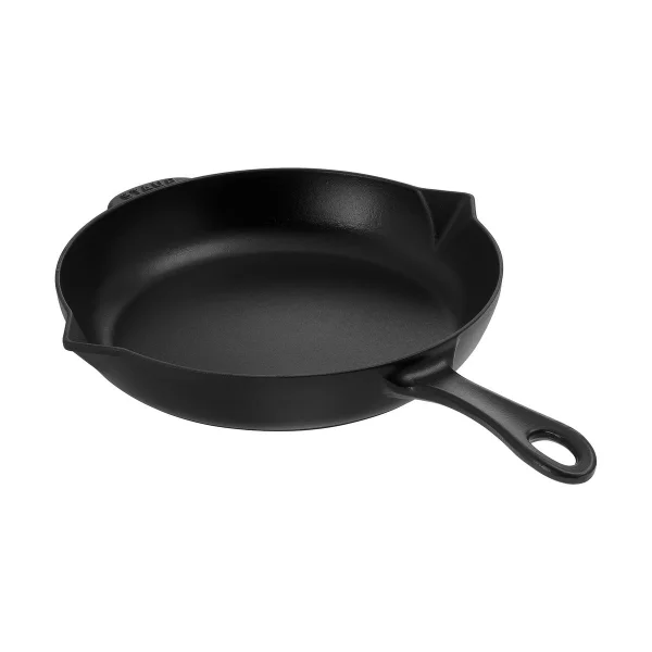 STAUB Staub Bratpfanne Gusseisen mit Ausgießer Ø26 cm Schwarz