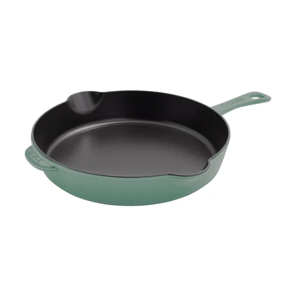 STAUB Staub Bratpfanne Gusseisen mit Ausgießer Ø28 cm Eukalyptus