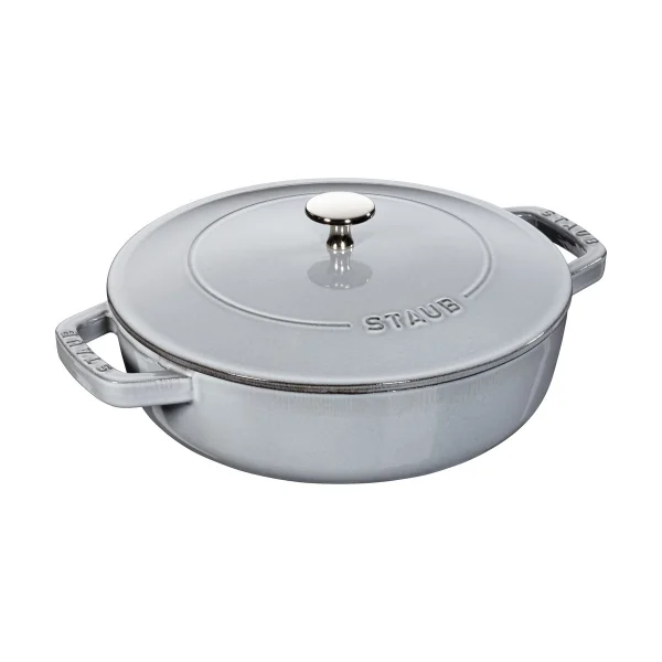 STAUB Staub Chistera tiefe Schmorpfanne Gusseisen Ø24 cm Grafitgrau