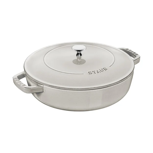 STAUB Staub Chistera tiefe Schmorpfanne Gusseisen Ø28 cm White truffle