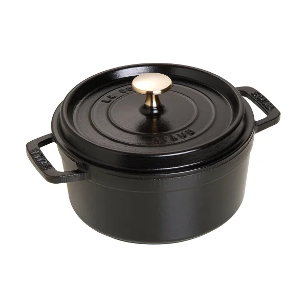 STAUB Staub La Cocotte runder Topf Gusseisen 1,7 L Schwarz