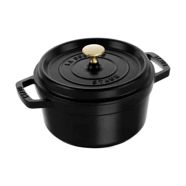 STAUB Staub La Cocotte runder Topf Gusseisen 2,2 L Schwarz