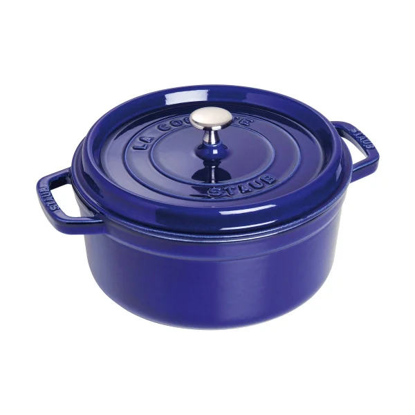STAUB Staub La Cocotte runder Topf Gusseisen 2,6 L Dunkelblau