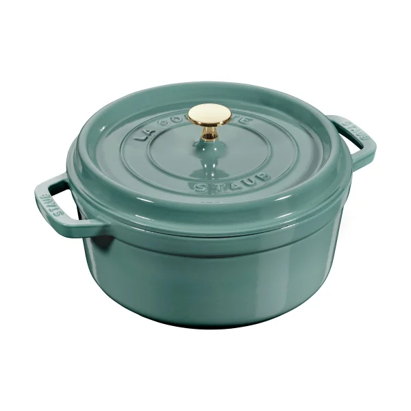 STAUB Staub La Cocotte runder Topf Gusseisen 3,8 L Eukalyptus