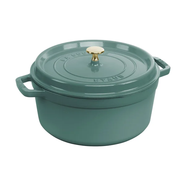 STAUB Staub La Cocotte runder Topf Gusseisen 5,2 l Eukalyptus