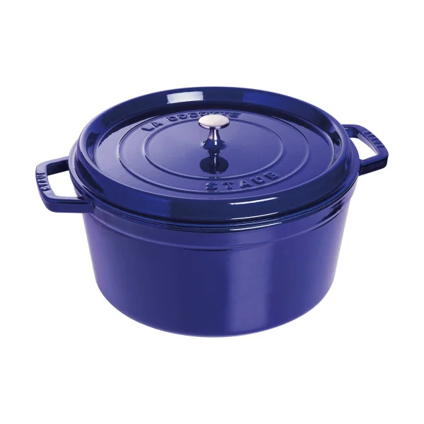 STAUB Staub La Cocotte runder Topf Gusseisen 8,4 L Dunkelblau