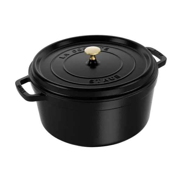 STAUB Staub La Cocotte runder Topf Gusseisen 8,4 L Schwarz