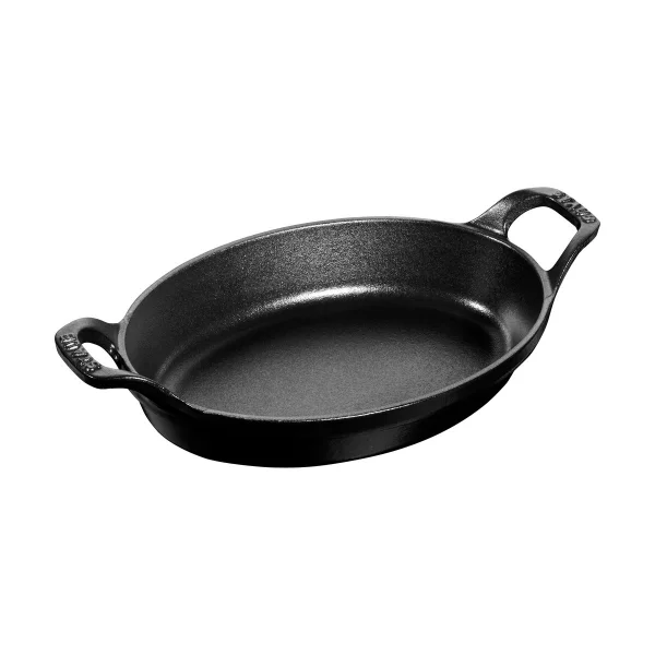 STAUB Staub ovaler Gusseisen-Backform 21 cm Schwarz