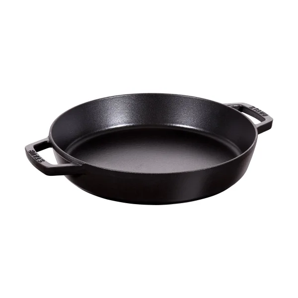 STAUB Staub Paellapfanne Gusseisen 2 Griffe Ø34 cm Schwarz