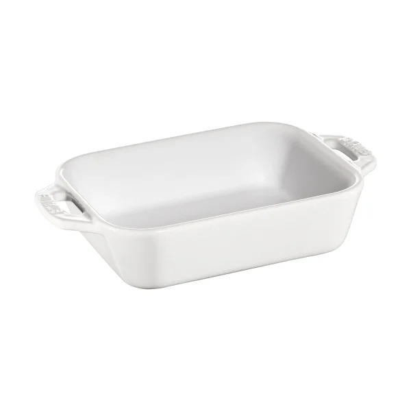 STAUB Staub rechteckige Ofenform 25 x 40cm Weiß