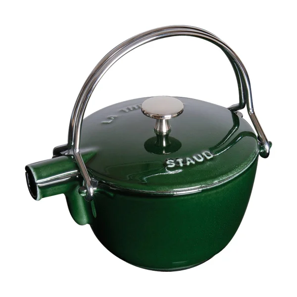 STAUB Staub Teekanne Gusseisen rund 1,15 L Basilikumgrün
