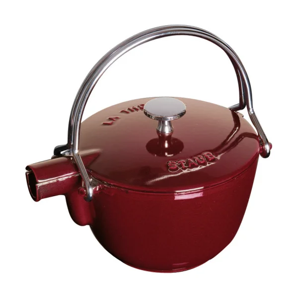 STAUB Staub Teekanne Gusseisen rund 1,15 L Granatrot