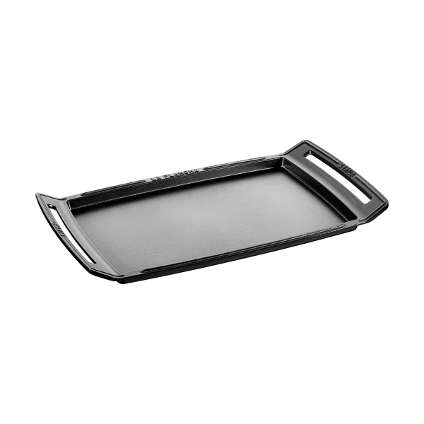 STAUB Staub Teppanyaki Bratplatte mit Griffen 38x25 cm Schwarz