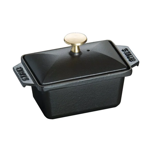 STAUB Staub Terrine Backfrom Gusseisen schwarz 15x11 cm