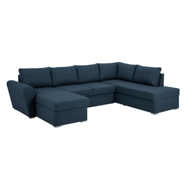 Stefan Schlafsofa Chaiselong links, blau.