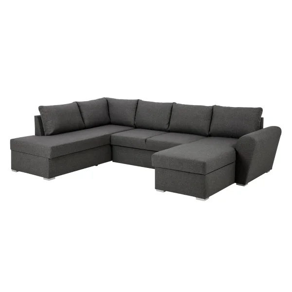 Stefan Schlafsofa Chaiselong rechts, grau.