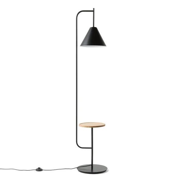 Stehlampe Mit Ablage Mugli, Eisen/holz