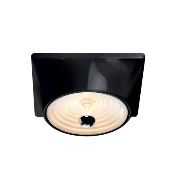 Stilnovo - Goletta Deckenlampe, schwarz glänzend, 36 cm