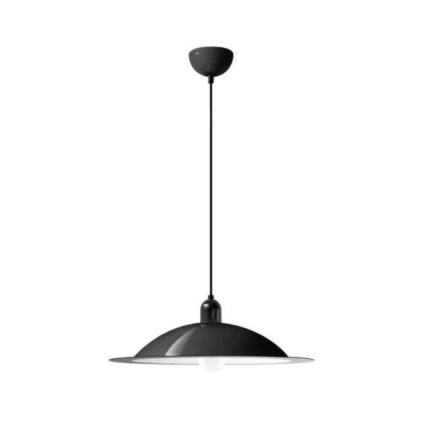 Stilnovo - Lampiatta LED-Hängeleuche, schwarz, Ø 50 cm