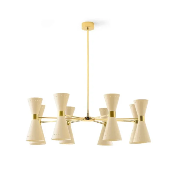 Stilnovo - Megafono Pendellampe, elfenbeinfarben, Ø 100 cm