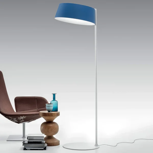 Stilnovo - Oxygen FL2 LED-Stehleuchte, Azurblau, Höhe 194 cm