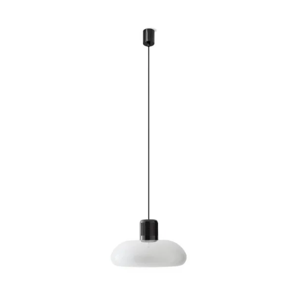 Stilnovo - Trepiù LED-Hängelampe, weiß/schwarz, Ø 40 cm