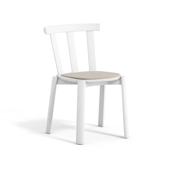 Stolab Alt Stuhl mit gepolstertem Sitz Birke Hallingdal 65-103 grey/beige-weiss 21