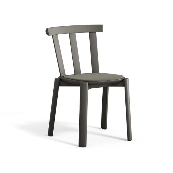 Stolab Alt Stuhl mit gepolstertem Sitz Birke Hallingdal 65-153 dark grey-Dunkel Grau 62
