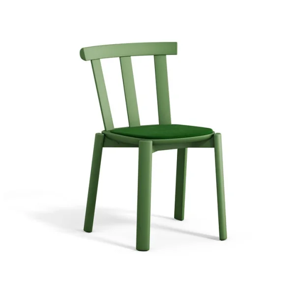 Stolab Alt Stuhl mit gepolstertem Sitz Birke Hallingdal 65-960 green-moosgrün 16