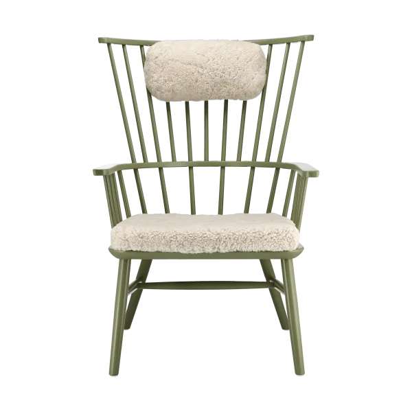 Stolab Henriette Sessel mit Sesselkissen & Nackenkissen Olive green-Moonlight