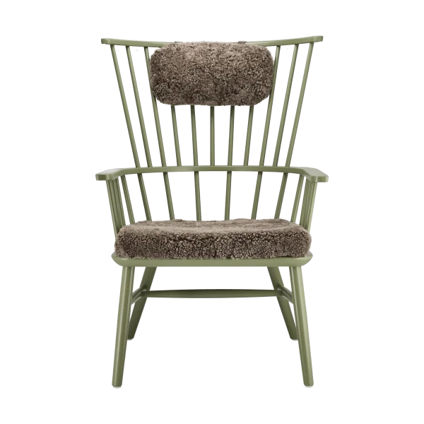Stolab Henriette Sessel mit Sesselkissen & Nackenkissen Olive green-Sahara