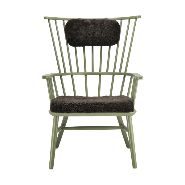 Stolab Henriette Sesselkissen & Nackenkissen Olive green-Espresso