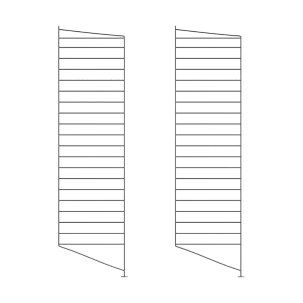 String String Bodenleiter Dunkelgrau, 115x30 cm, 2er Pack
