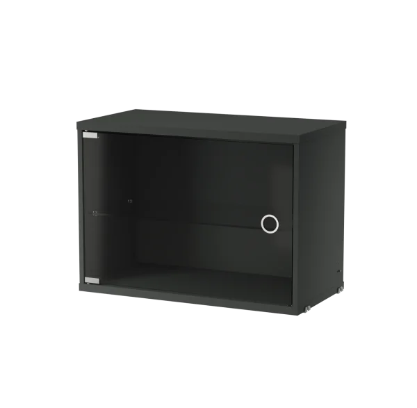 String String Vitrinenschrank 58 cm Dunkelgrau