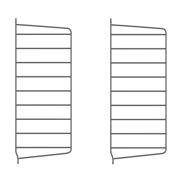 String String Wandleiter Dunkelgrau, 50x20 cm, 2er Pack