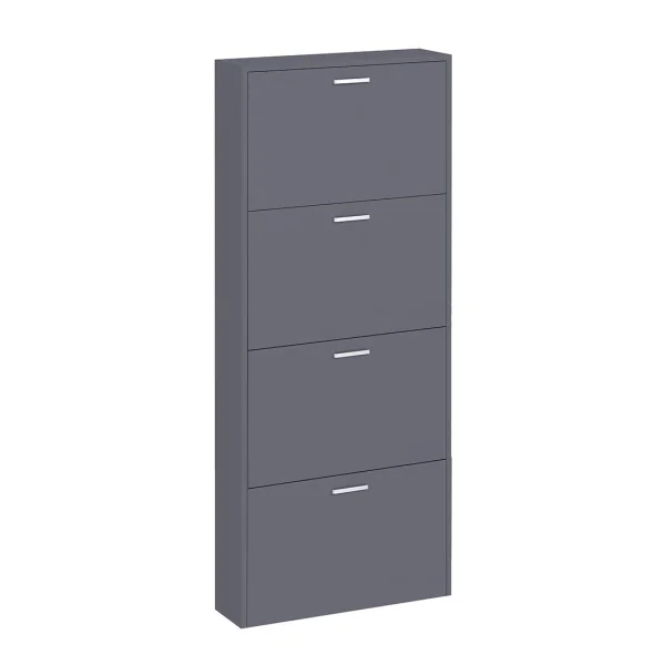 SulosL Schuhschrank 4 Türen anthrazit.