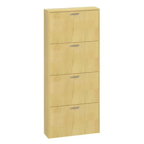 SulosL Schuhschrank 4 Türen Eiche dekor.