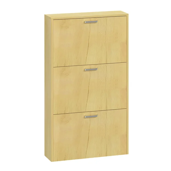 SulosM Schuhschrank 3 Türen Eiche dekor.