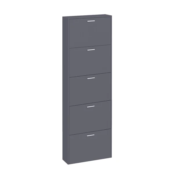 SulosXL Schuhschrank 5 Türen anthrazit.