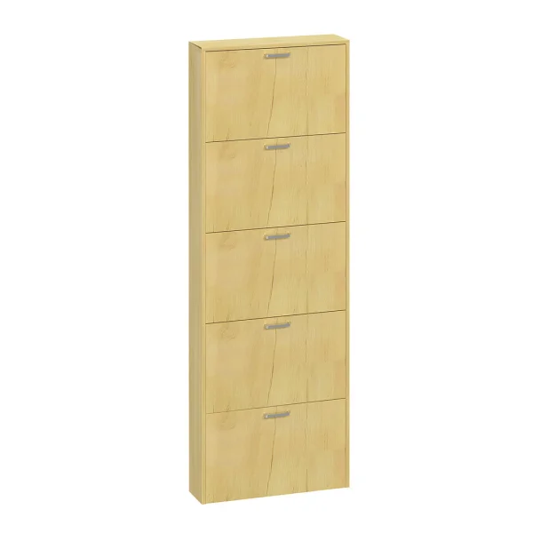 SulosXL Schuhschrank 5 Türen Eiche dekor.