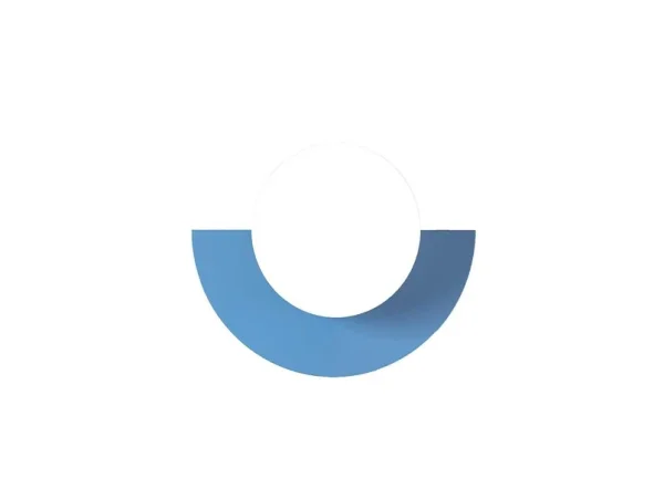 Swedish Ninja - Candy Big Circle 180 L Wandleuchte, blau