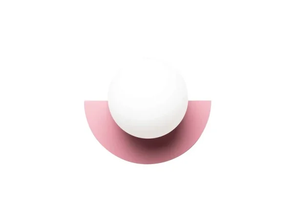 Swedish Ninja - Candy Big Circle 180 L Wandleuchte, pink