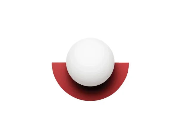 Swedish Ninja - Candy Big Circle 180 L Wandleuchte, rot