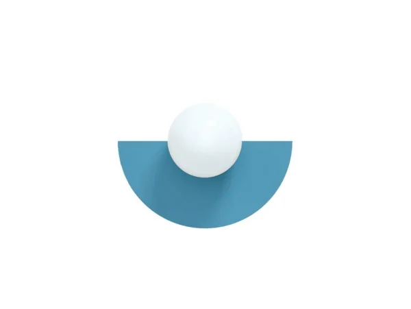 Swedish Ninja - Candy Big Circle 180 S Wandleuchte, blau