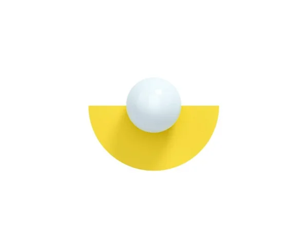 Swedish Ninja - Candy Big Circle 180 S Wandleuchte, gelb