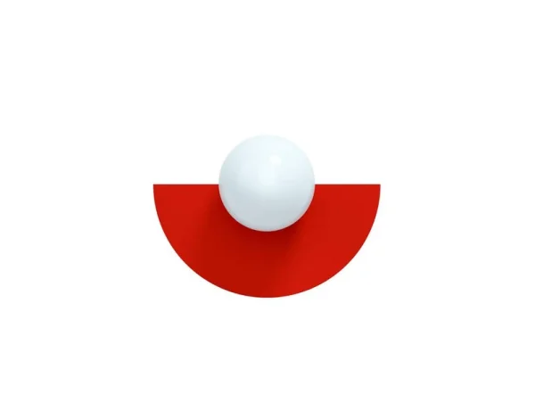 Swedish Ninja - Candy Big Circle 180 S Wandleuchte, rot