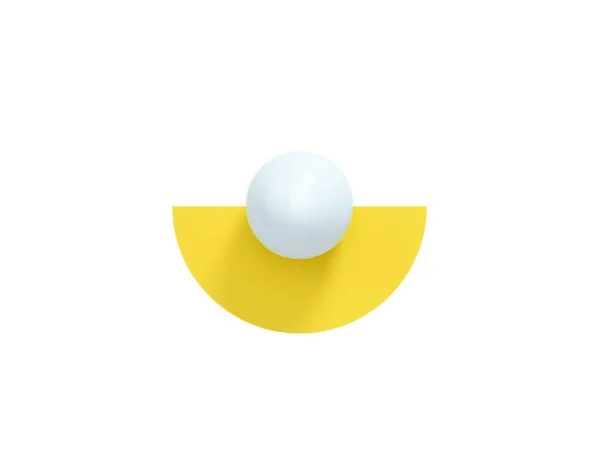 Swedish Ninja - Candy Big Circle 180 S Wandleuchte Sunshine Yellow