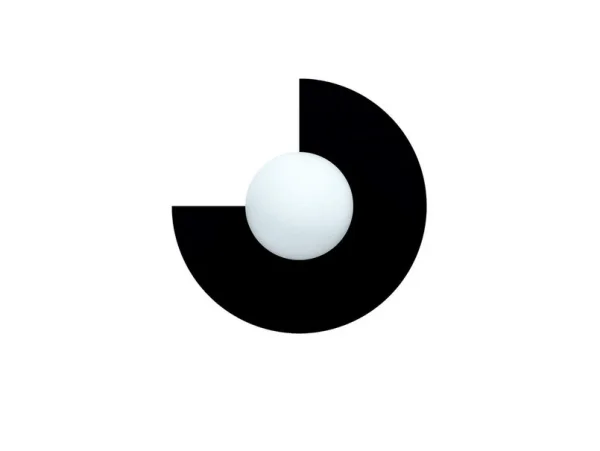 Swedish Ninja - Candy Big Circle 270 S Wandleuchte, schwarz