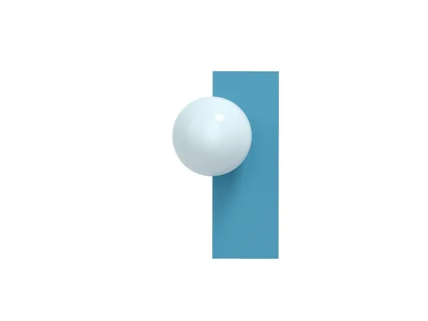 Swedish Ninja - Candy Big Rectangle S Wandleuchte, blau
