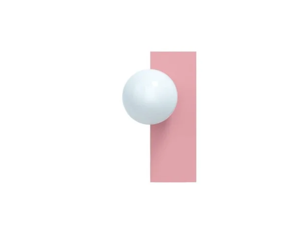Swedish Ninja - Candy Big Rectangle S Wandleuchte, pink